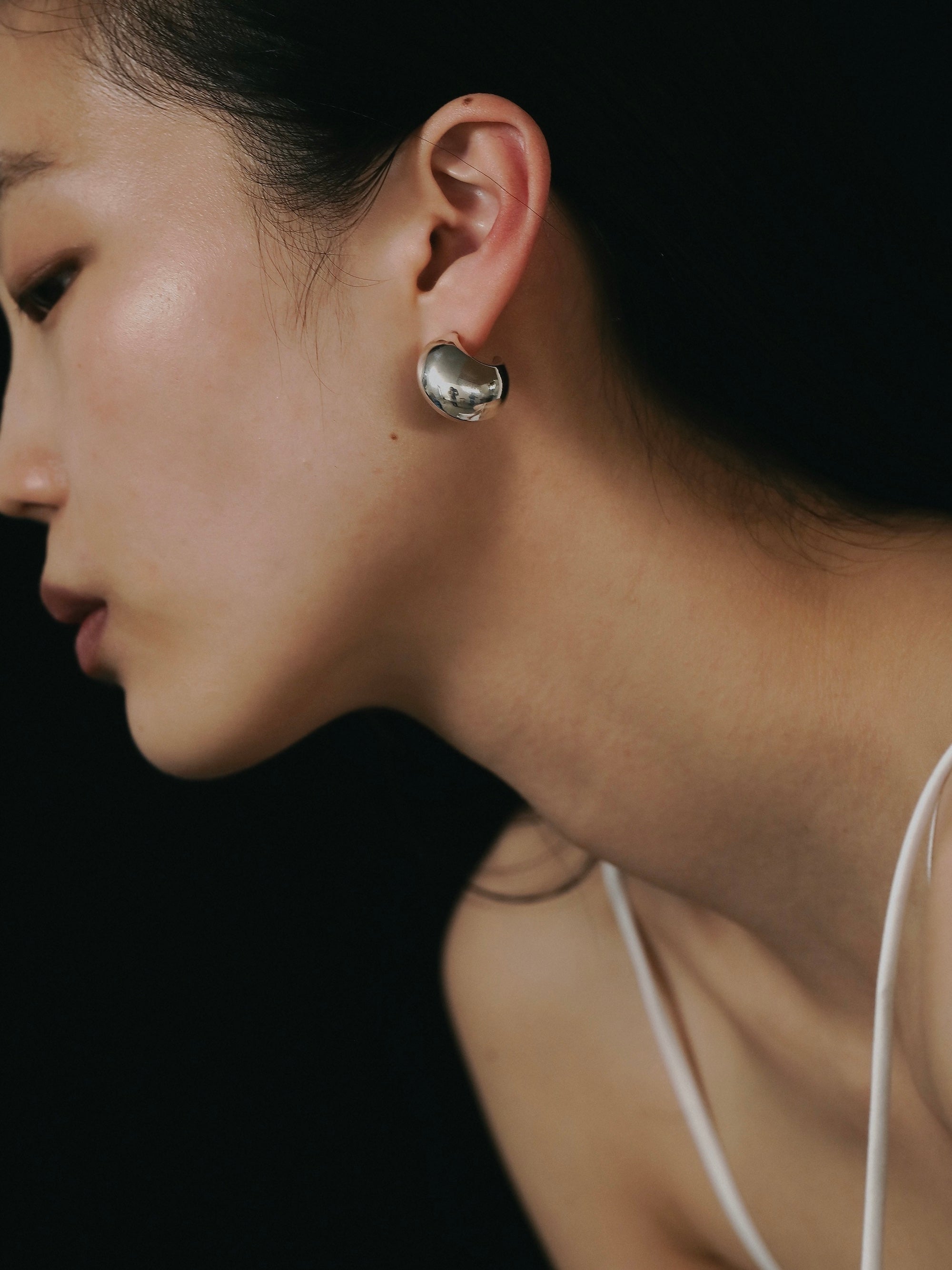 silver925］Half moon Pierce (Silver) – TRES