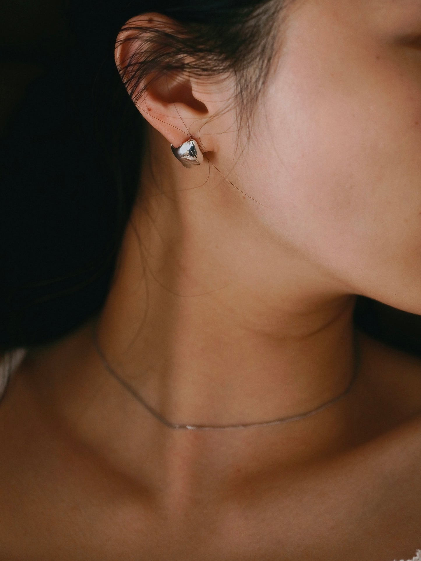 ［silver925］Lobe Pierce (Silver)