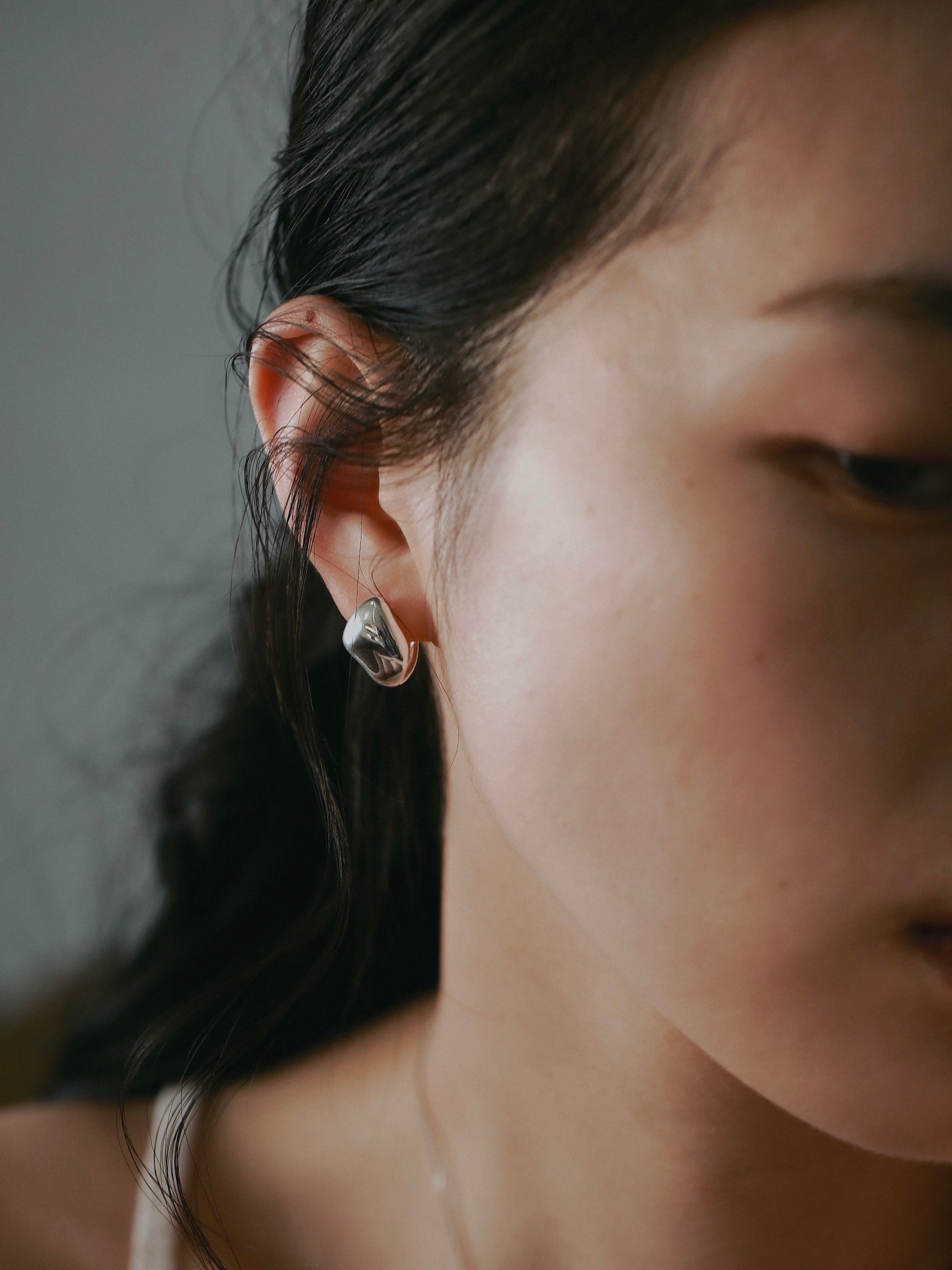 silver925］Lobe Pierce (Silver) – TRES