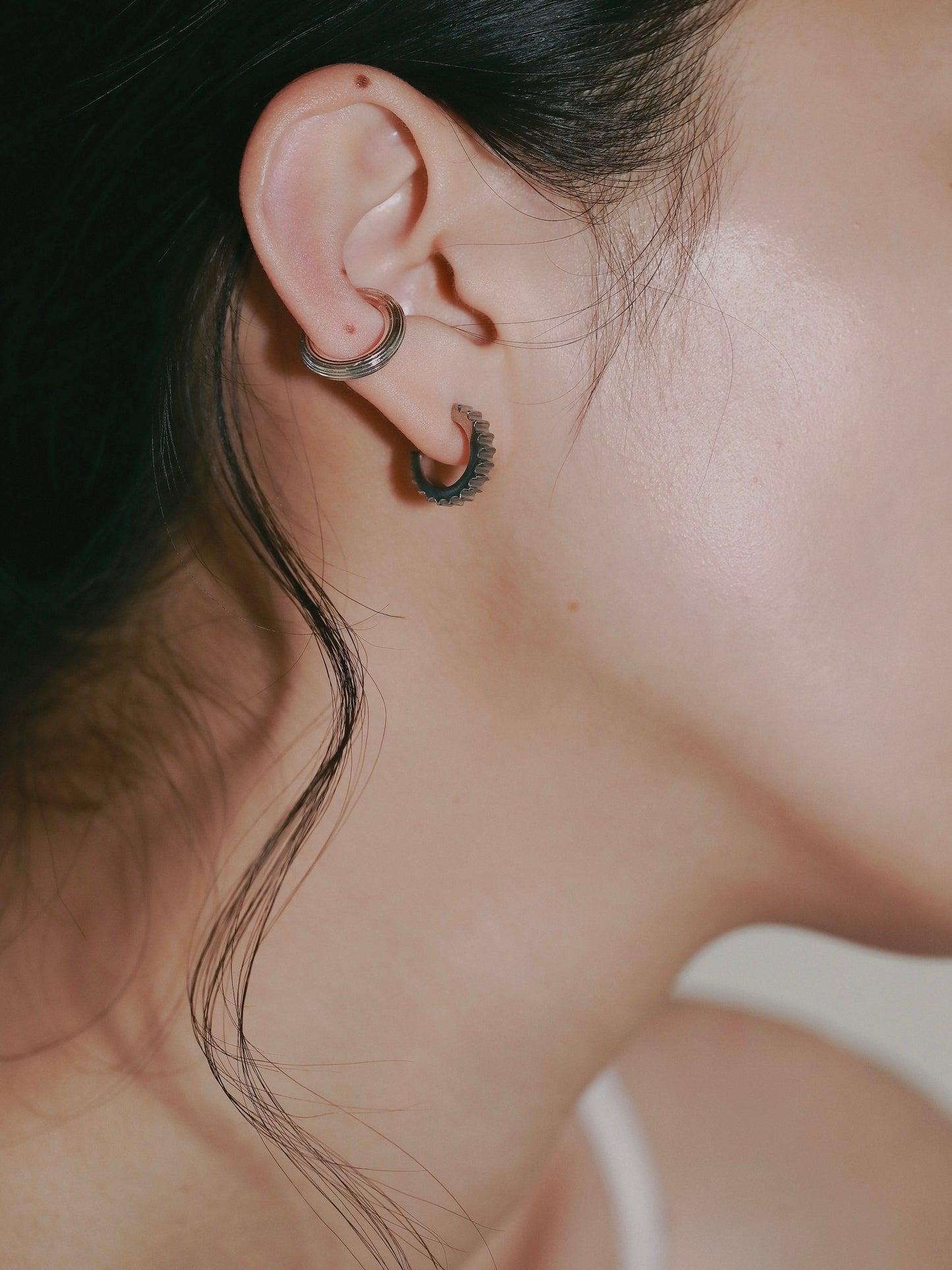 ［316L］Pleats Pierce (Silver)
