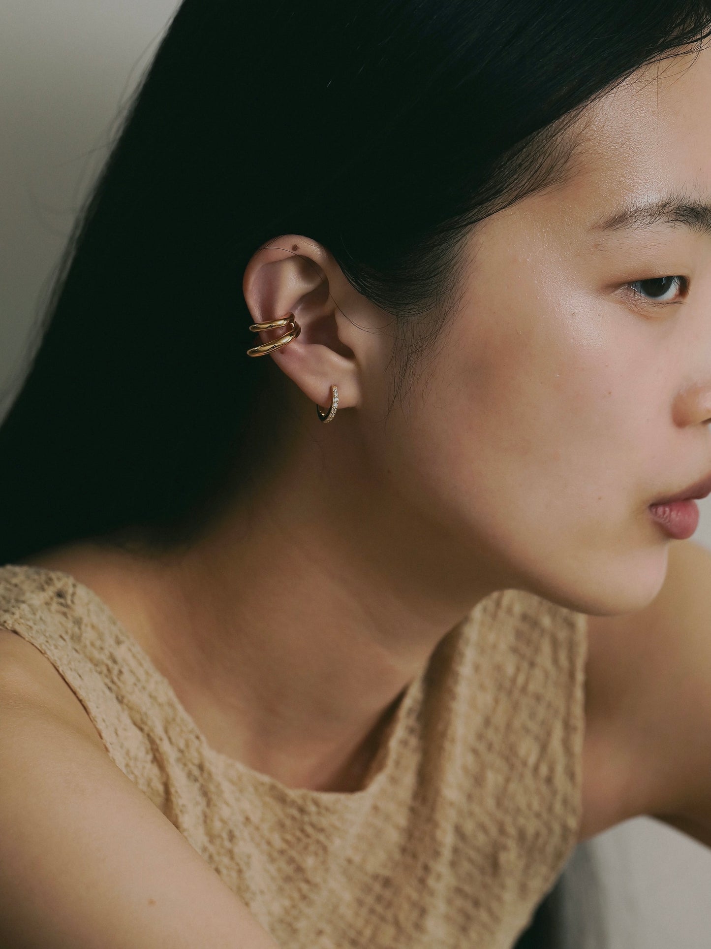 Two line Earcuff (Gold)