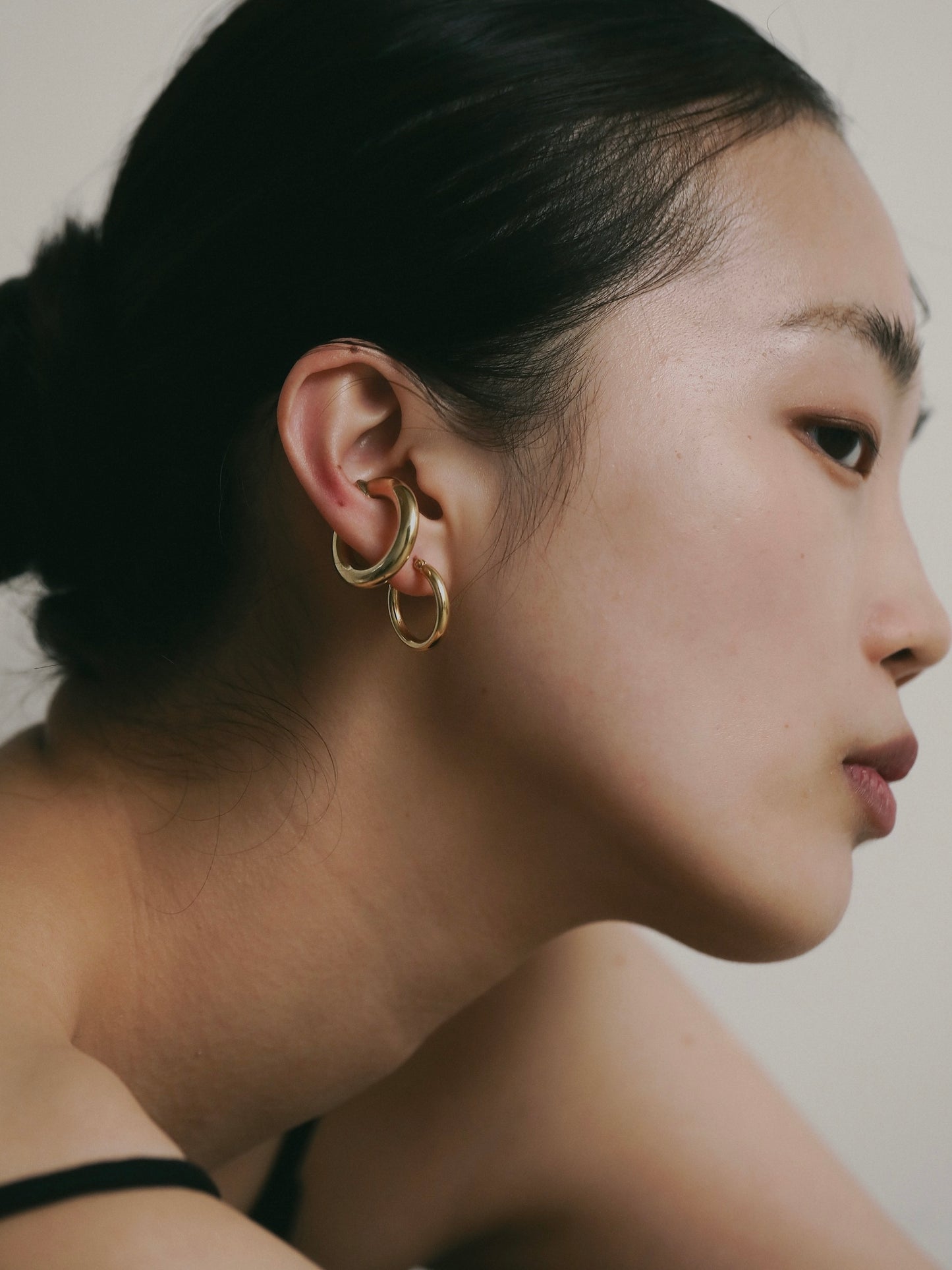 ［silver925］Pipe Earcuff (Gold)