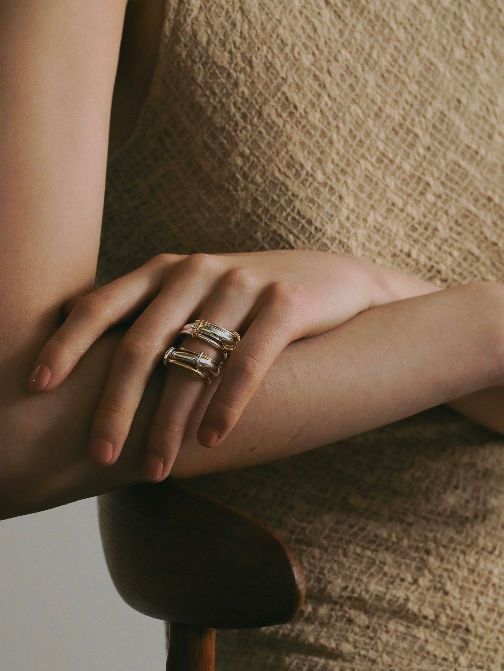 アクセサリー TRES Layered Ring silver925］Layered Ring (Silver) – TRES
