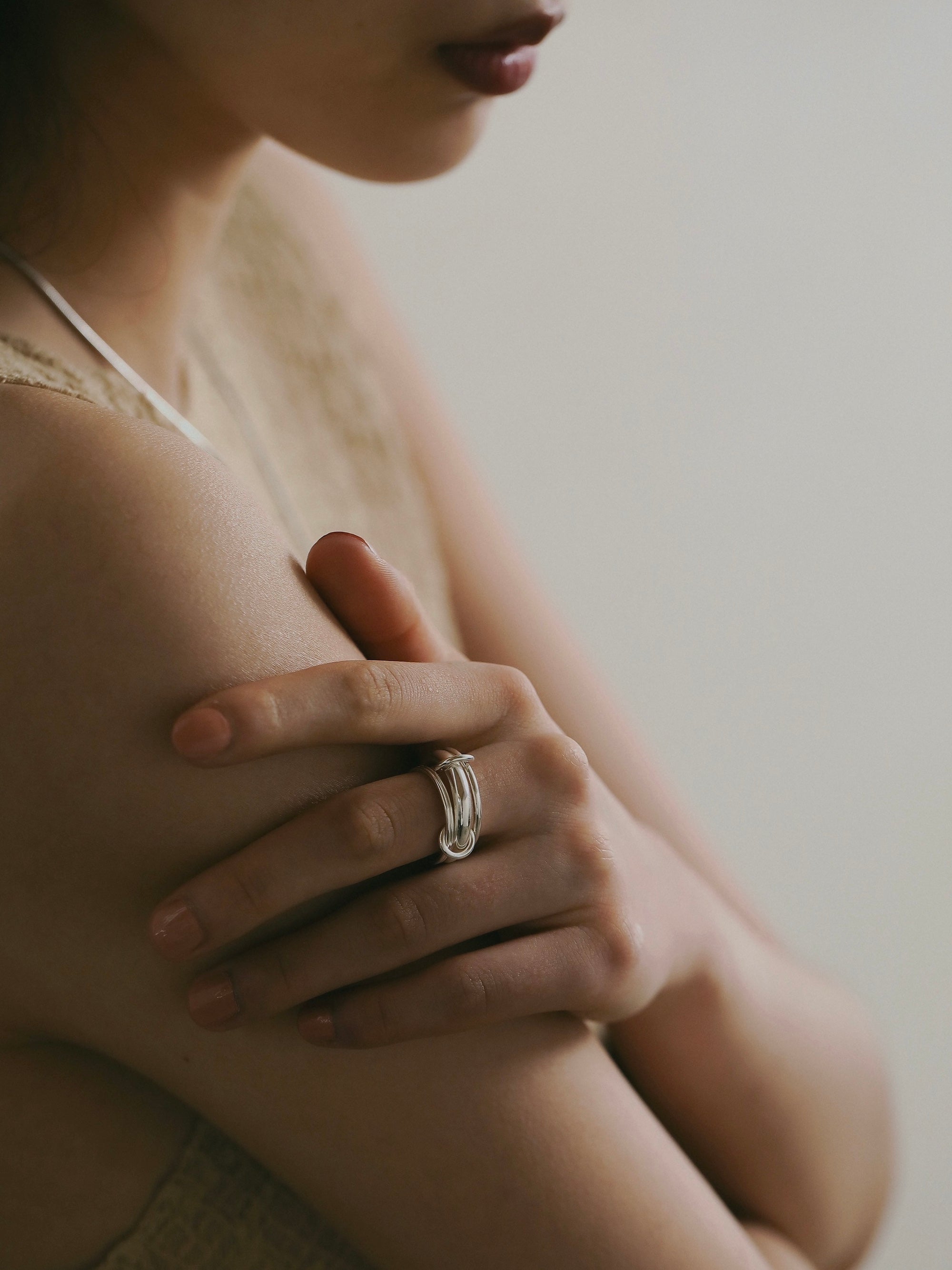 アクセサリー TRES Layered Ring silver925］Layered Ring (Gold×Silver) – TRES