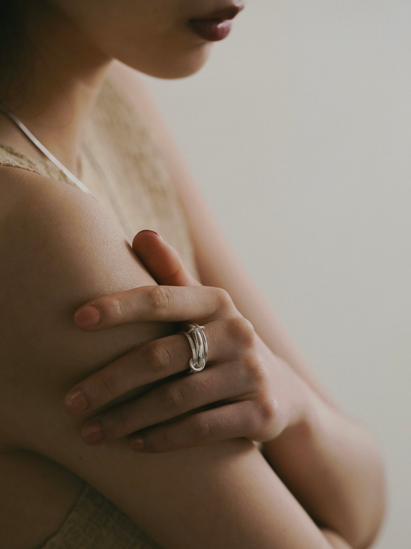 ［silver925］Layered Ring (Silver)