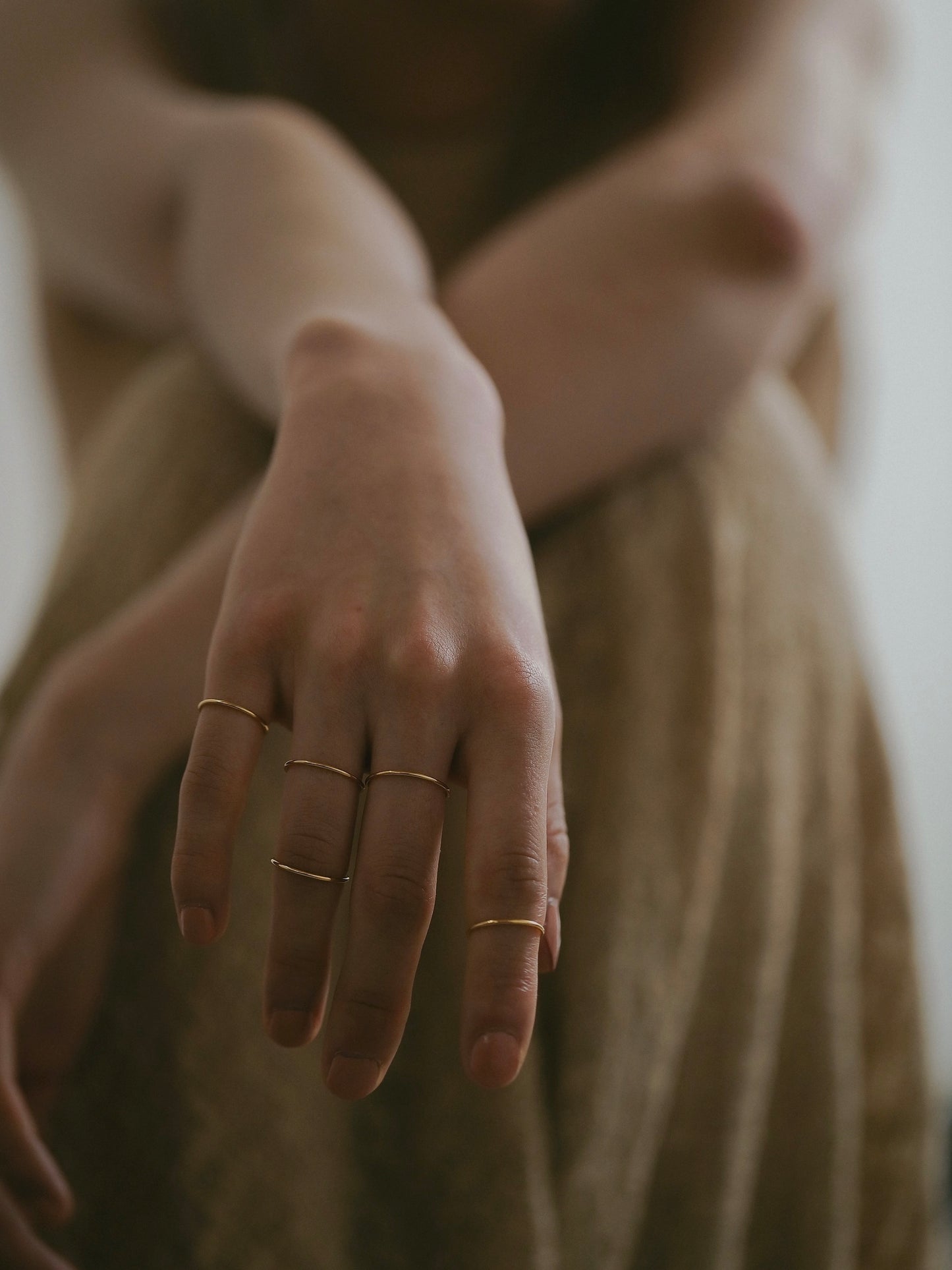 ［silver925］5set Ring (Gold)