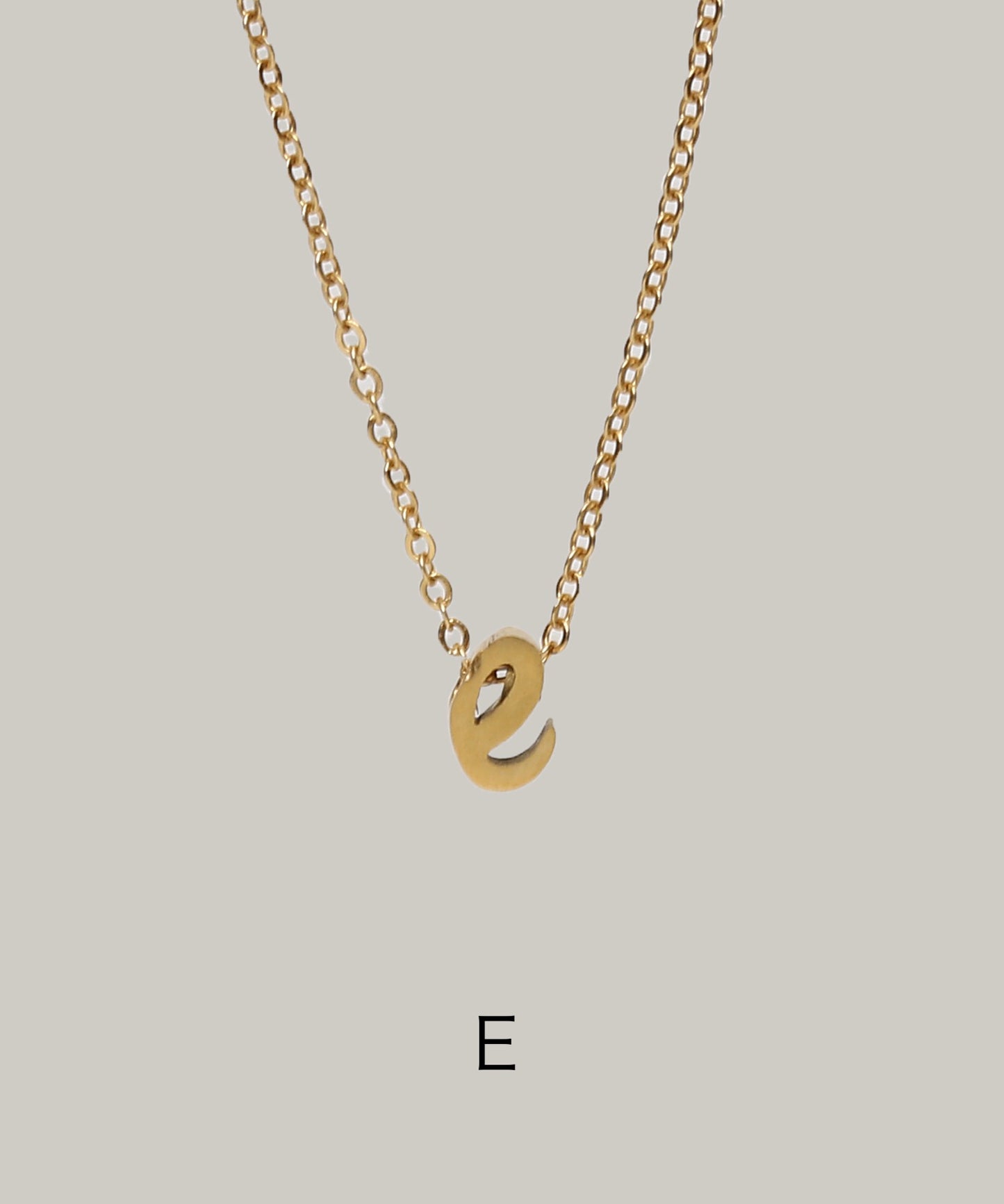 ［316L］Small initial Necklace (Gold)
