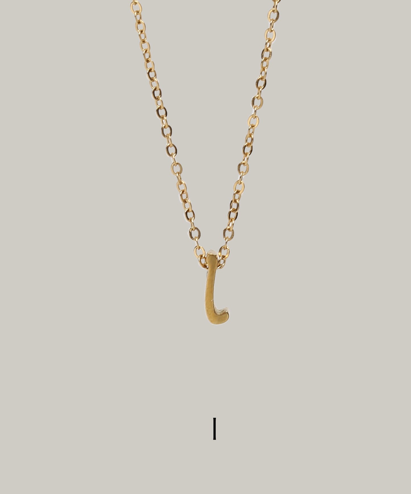 ［316L］Small initial Necklace (Gold)