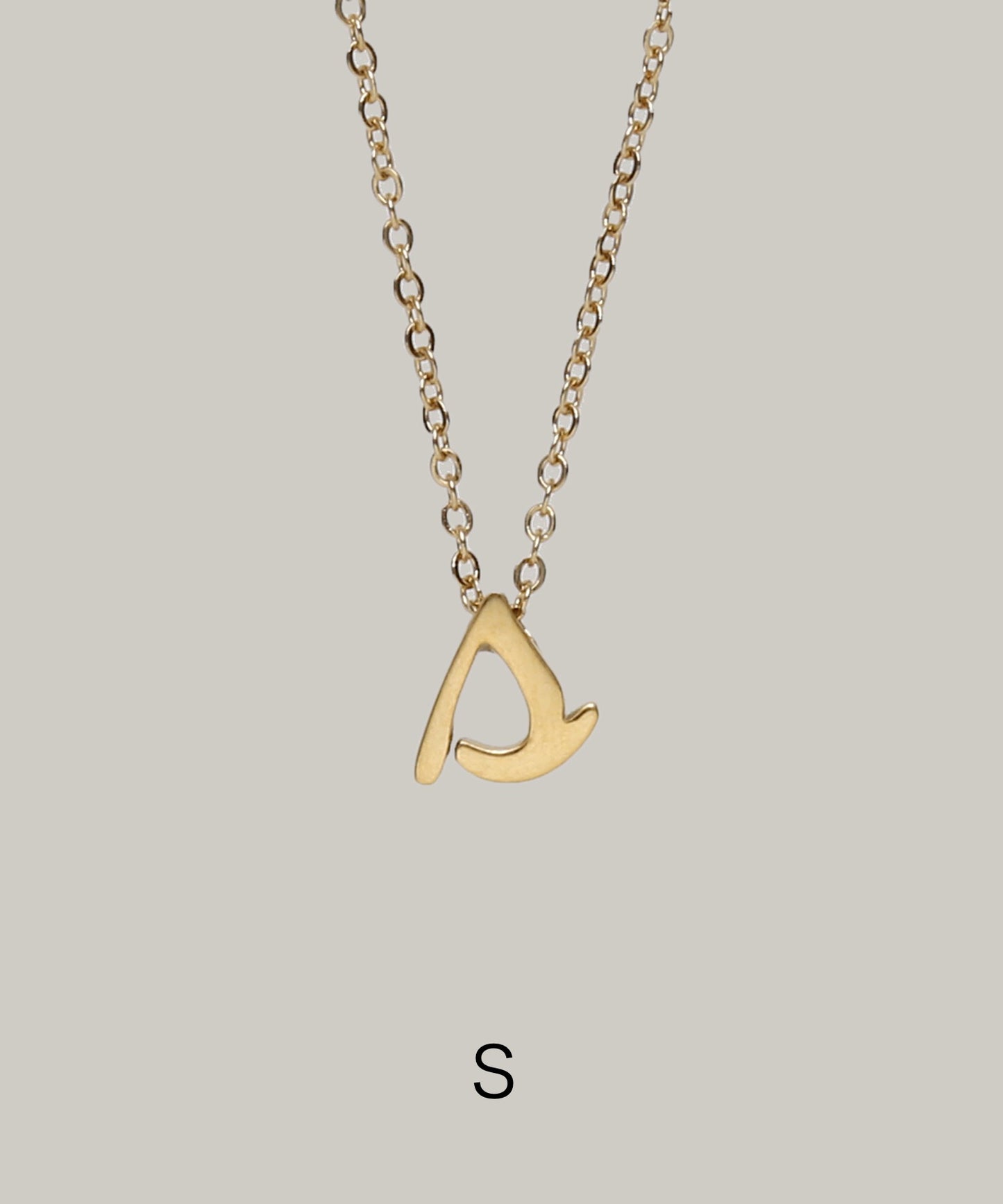 ［316L］Small initial Necklace (Gold)
