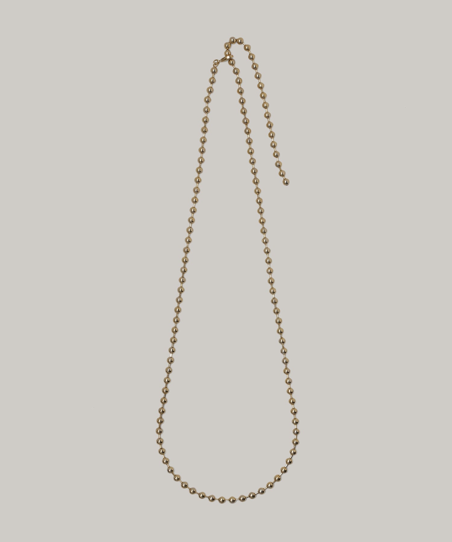 tres Long sphere Necklace (Gold) 2