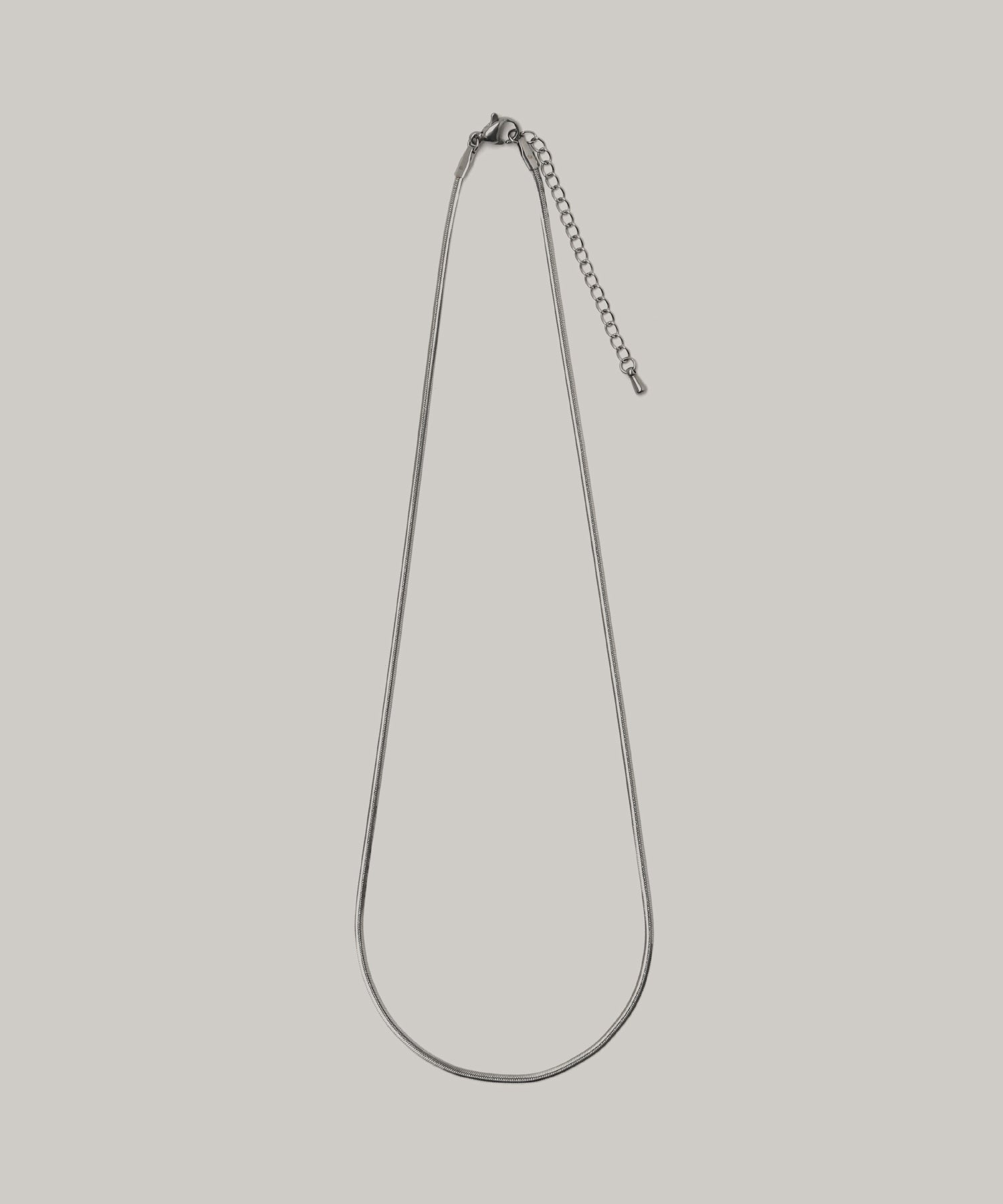 tres ［サージカルステンレス］Skin snake Necklace (Silver) 1
