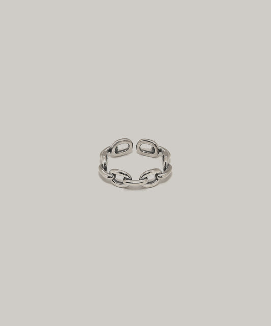 tres ［Silver925］Chain Ring (Silver) 1