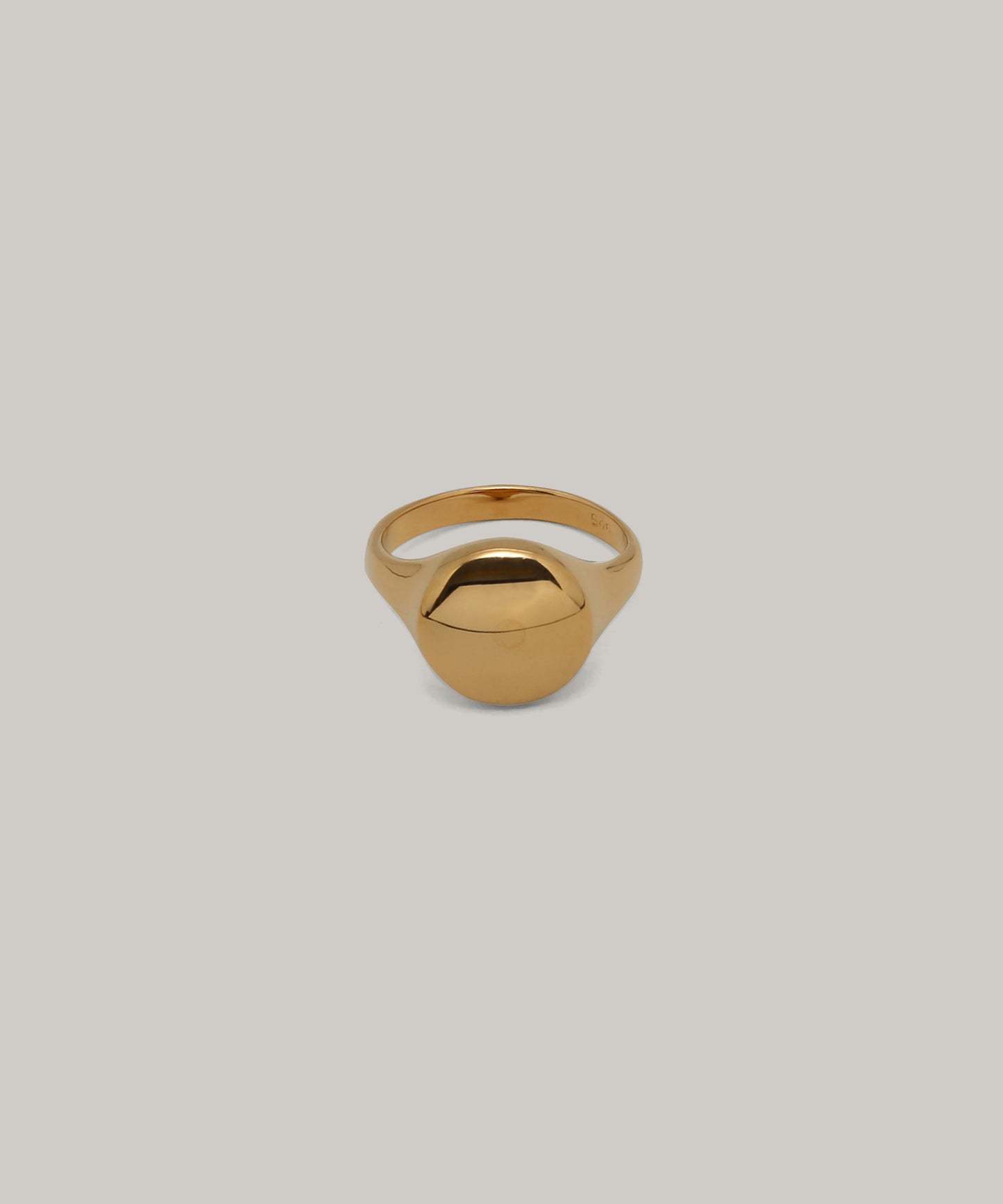 tres［Silver925］Button Ring (Gold) 1
