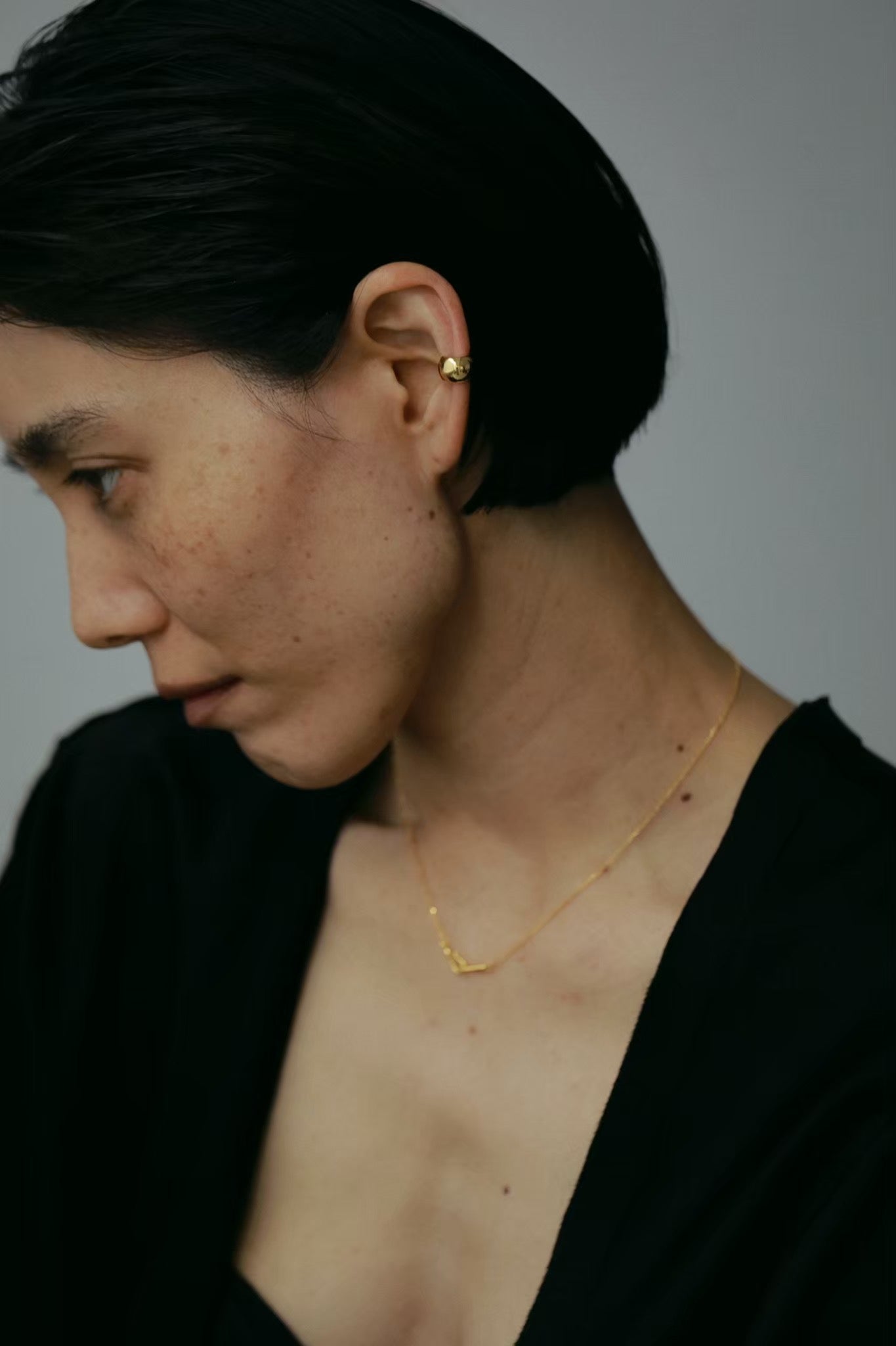 ［silver925］Orb Earcuff (Gold)