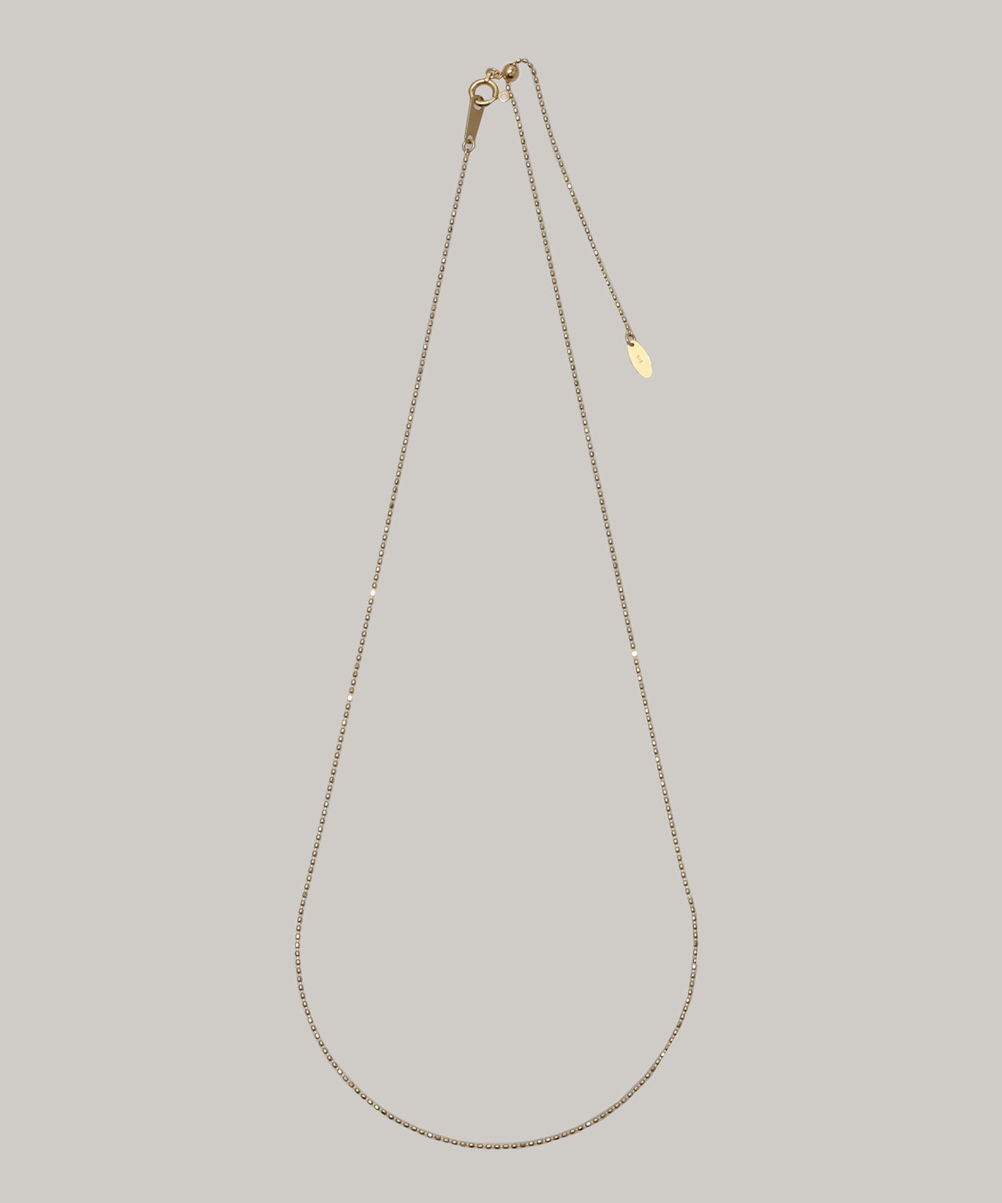 ［K18］Ball chain Necklace (Gold)