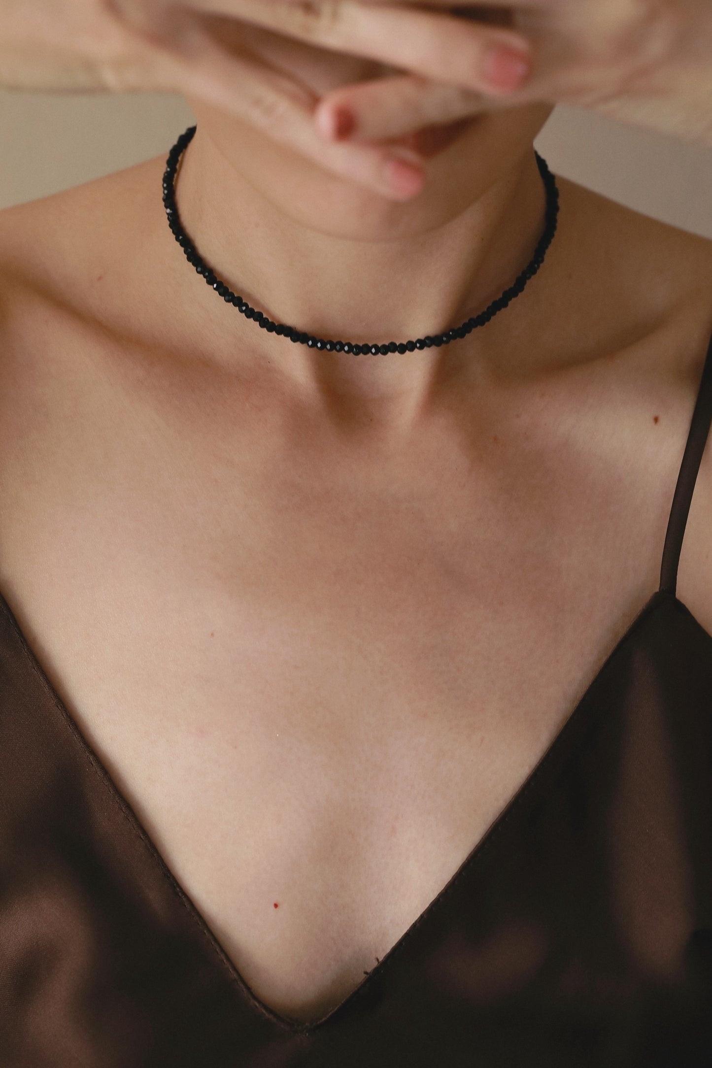 Beads Necklace (Black)
