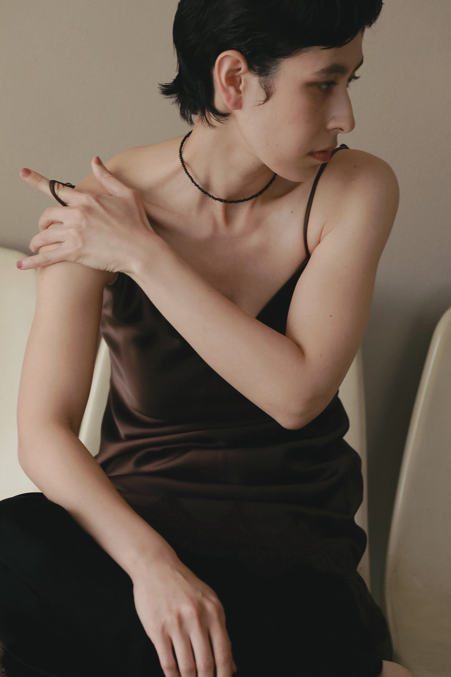 Beads Necklace (Black)