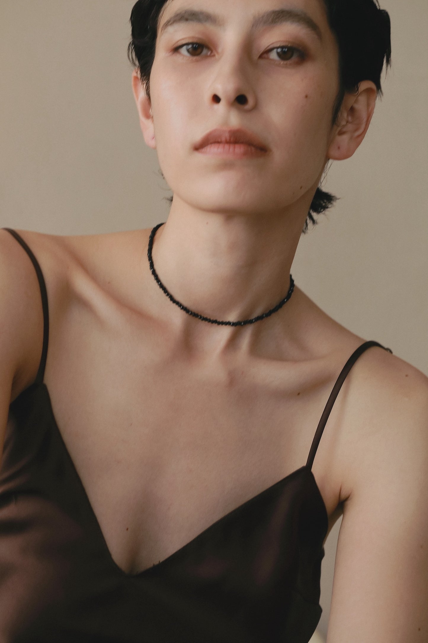 Beads Necklace (Black)