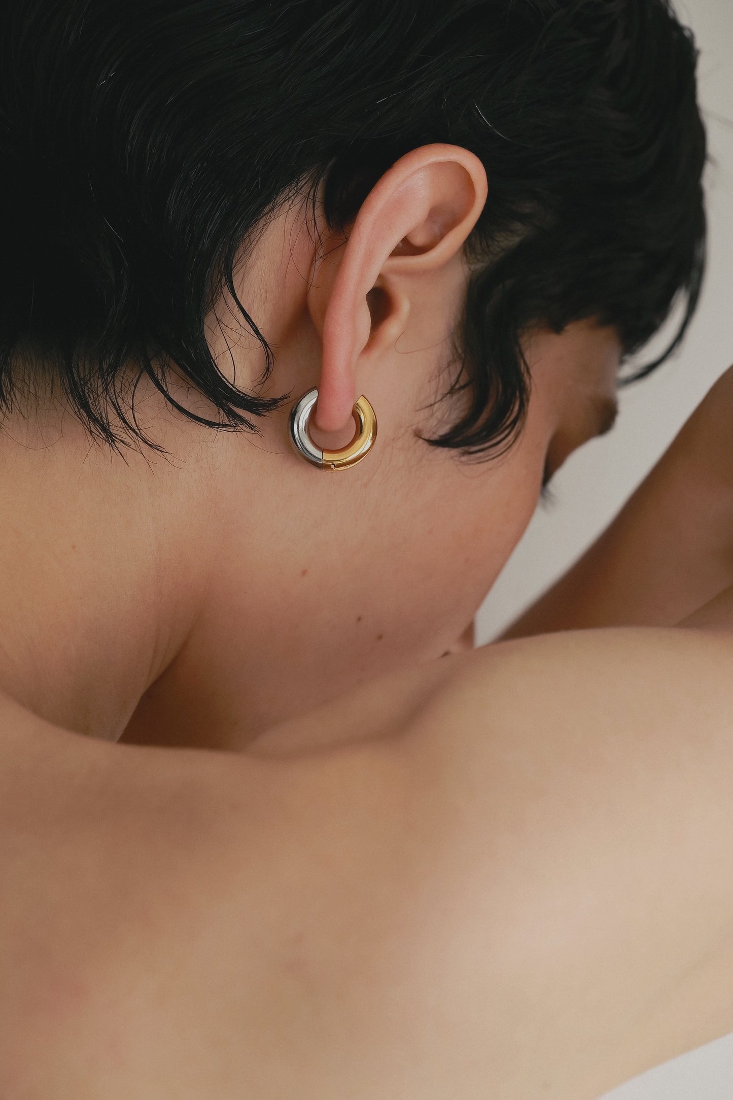 ［316L］Bicolor Pierce (Gold×Silver)