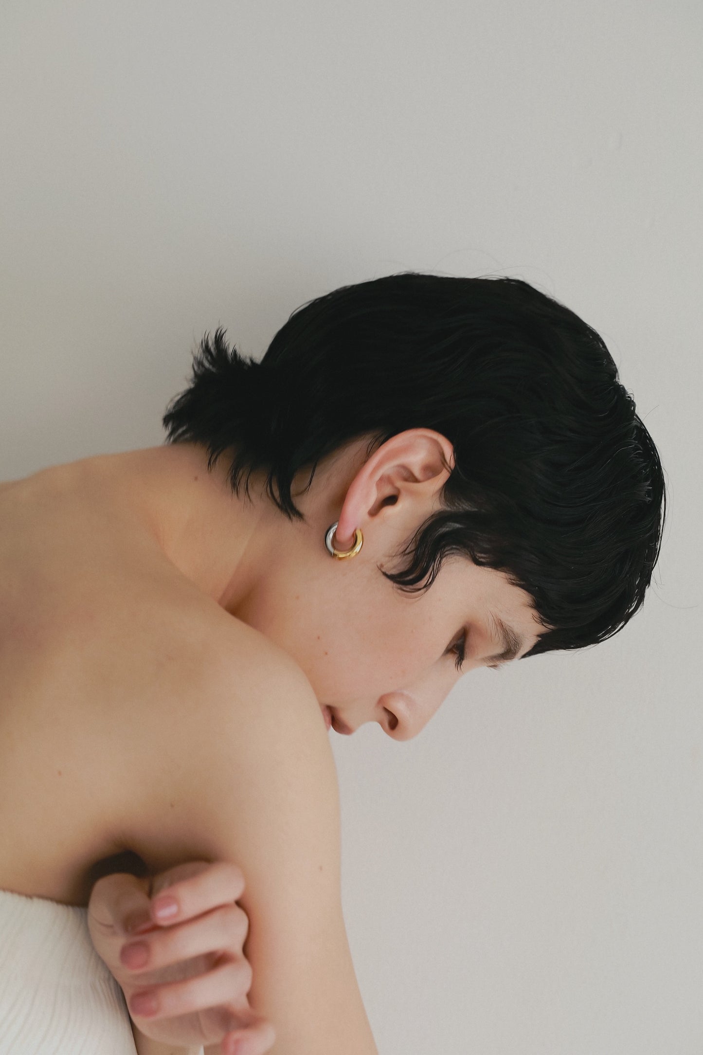 ［316L］Bicolor Pierce (Gold×Silver)