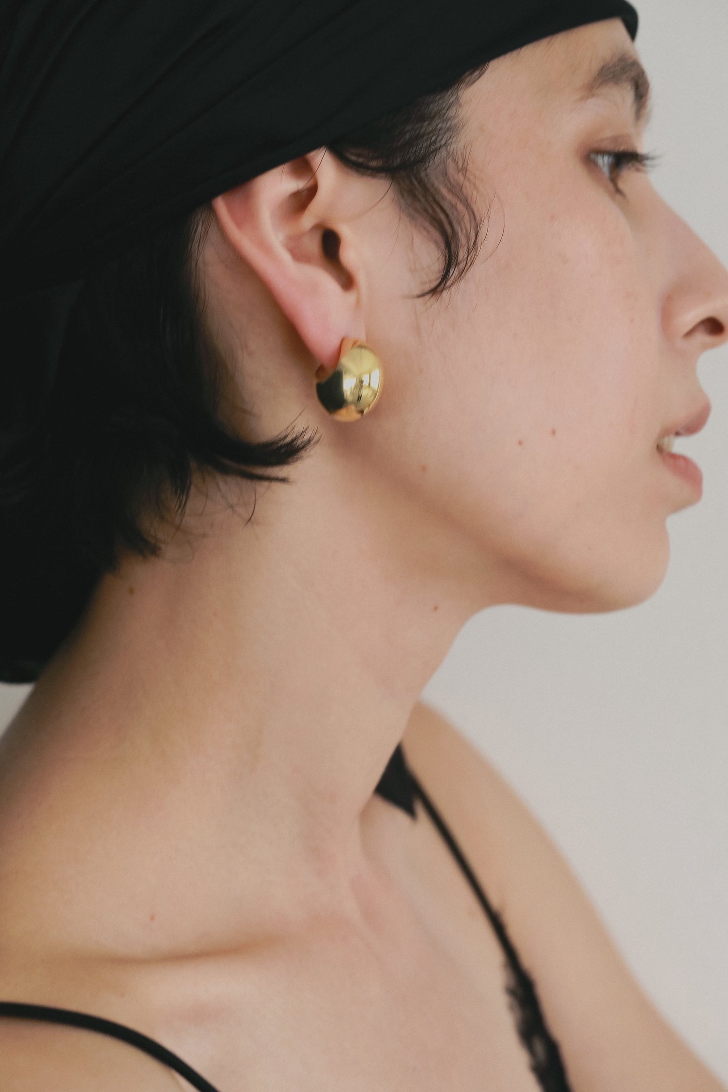 ［silver925］Half moon Pierce (Gold)