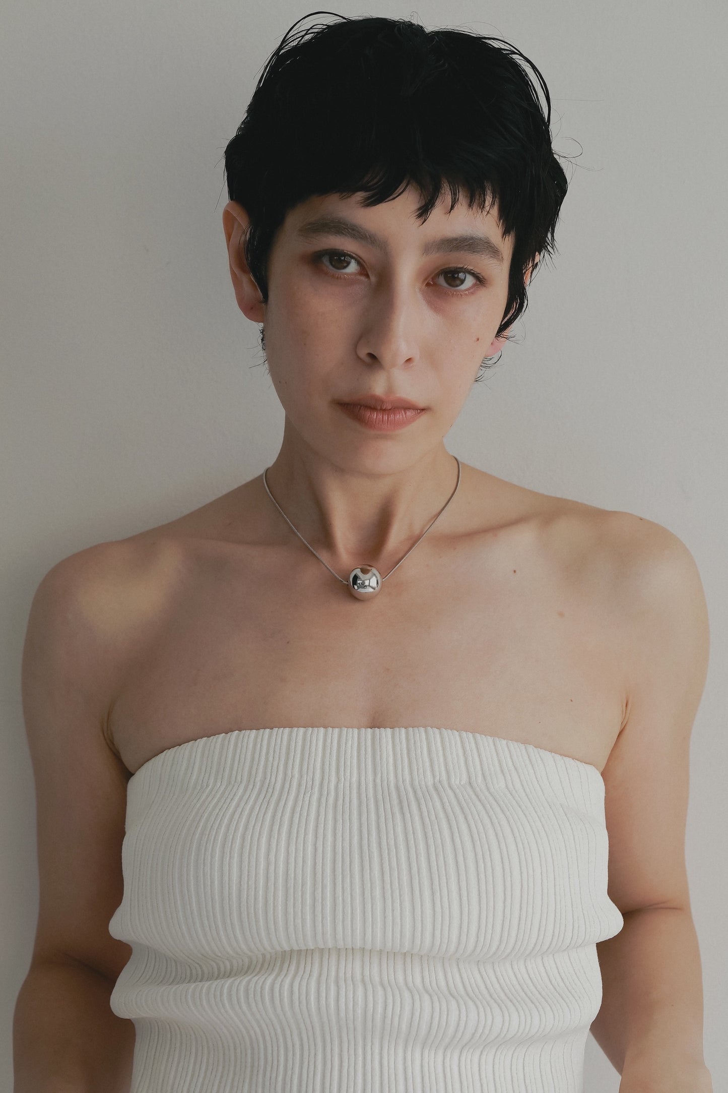 Ball snake Necklace (Silver)