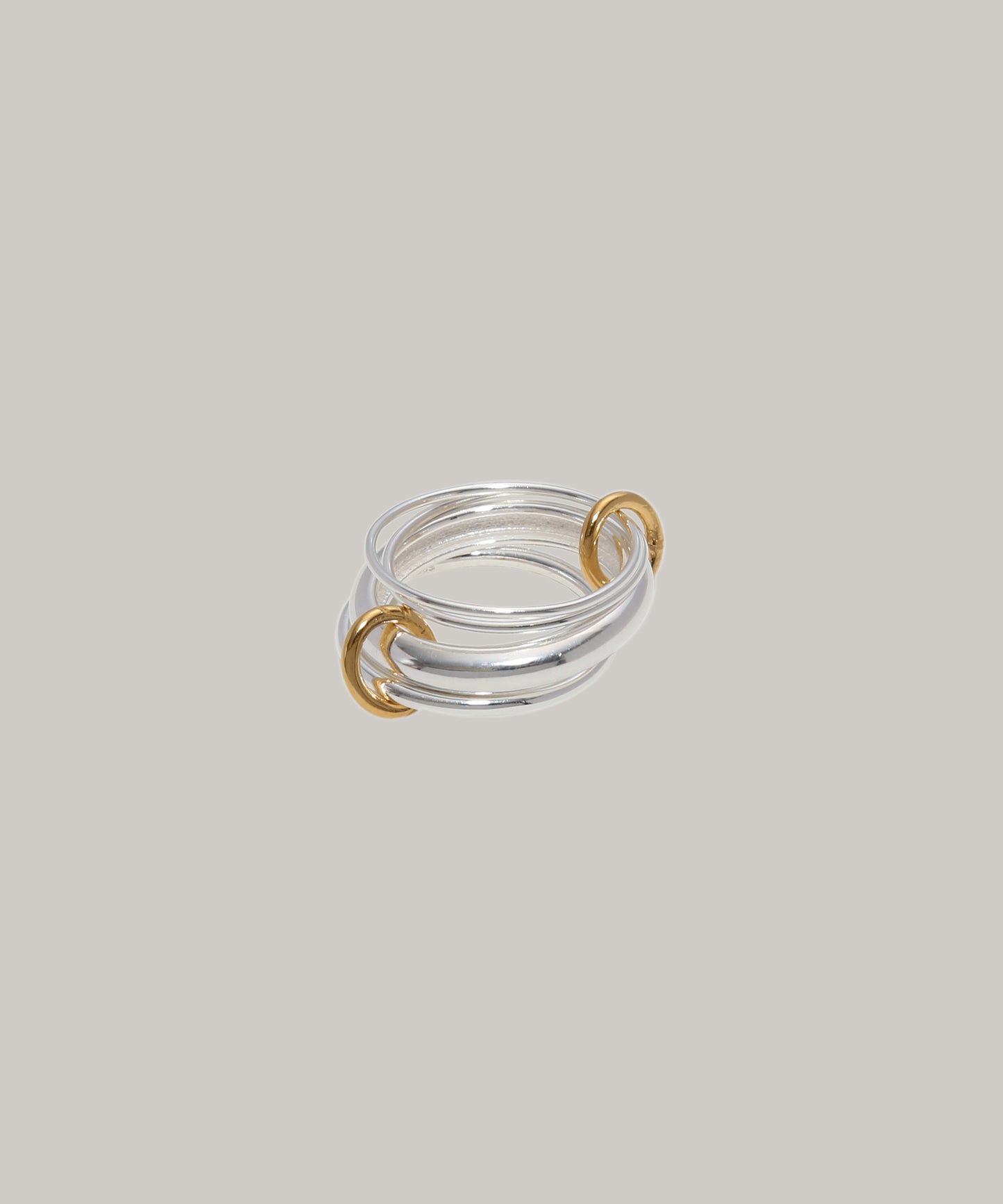 ［silver925］Layered Ring (Silver×Gold)