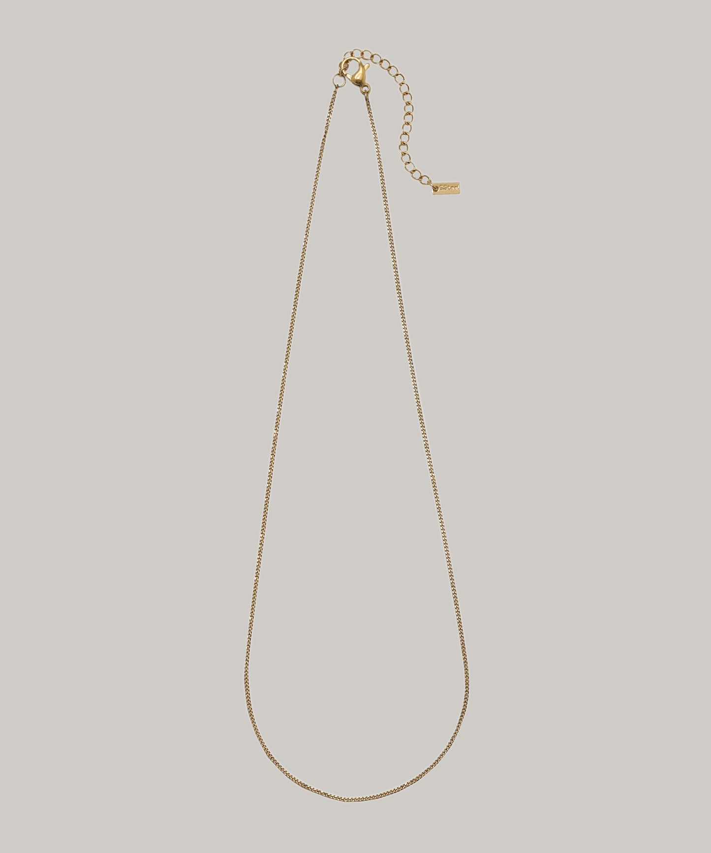 ［サージカルステンレス］Thin chain Necklace (Gold)