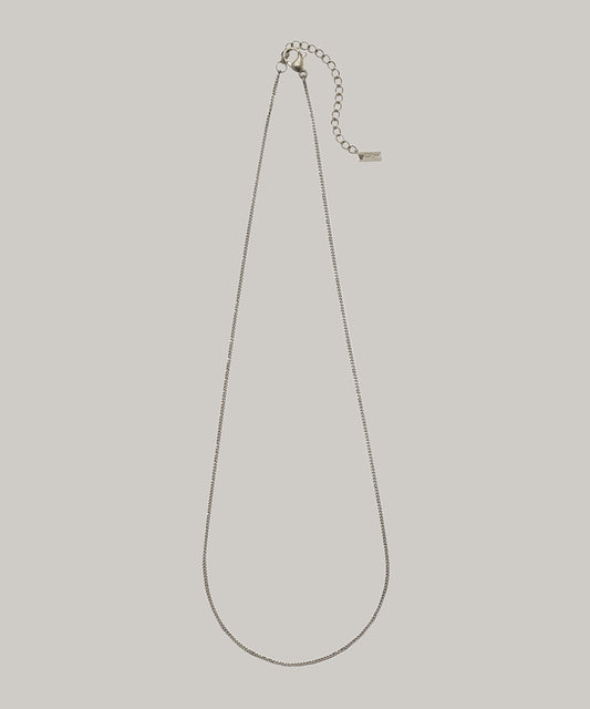 ［サージカルステンレス］Thin chain Necklace (Silver)