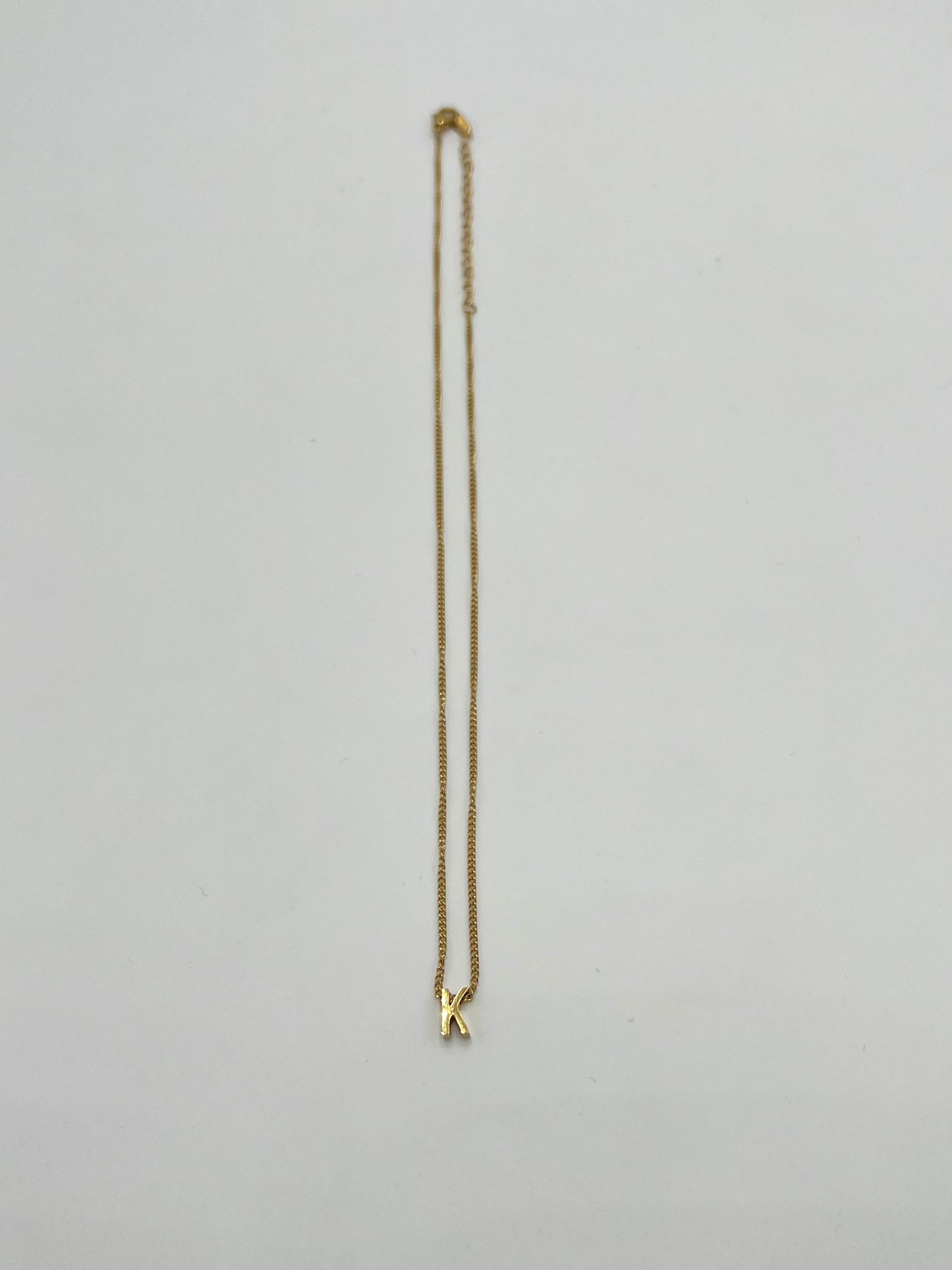 tres ［サージカルステンレス］Initial Necklace (Gold) 5