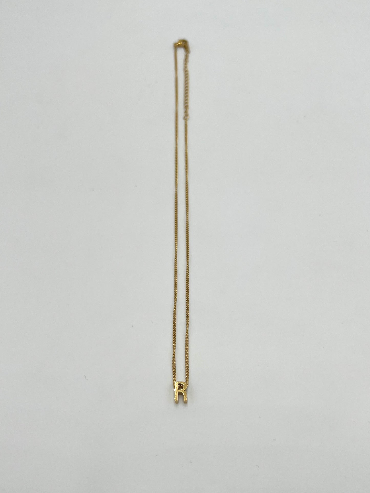tres ［サージカルステンレス］Initial Necklace (Gold) 7