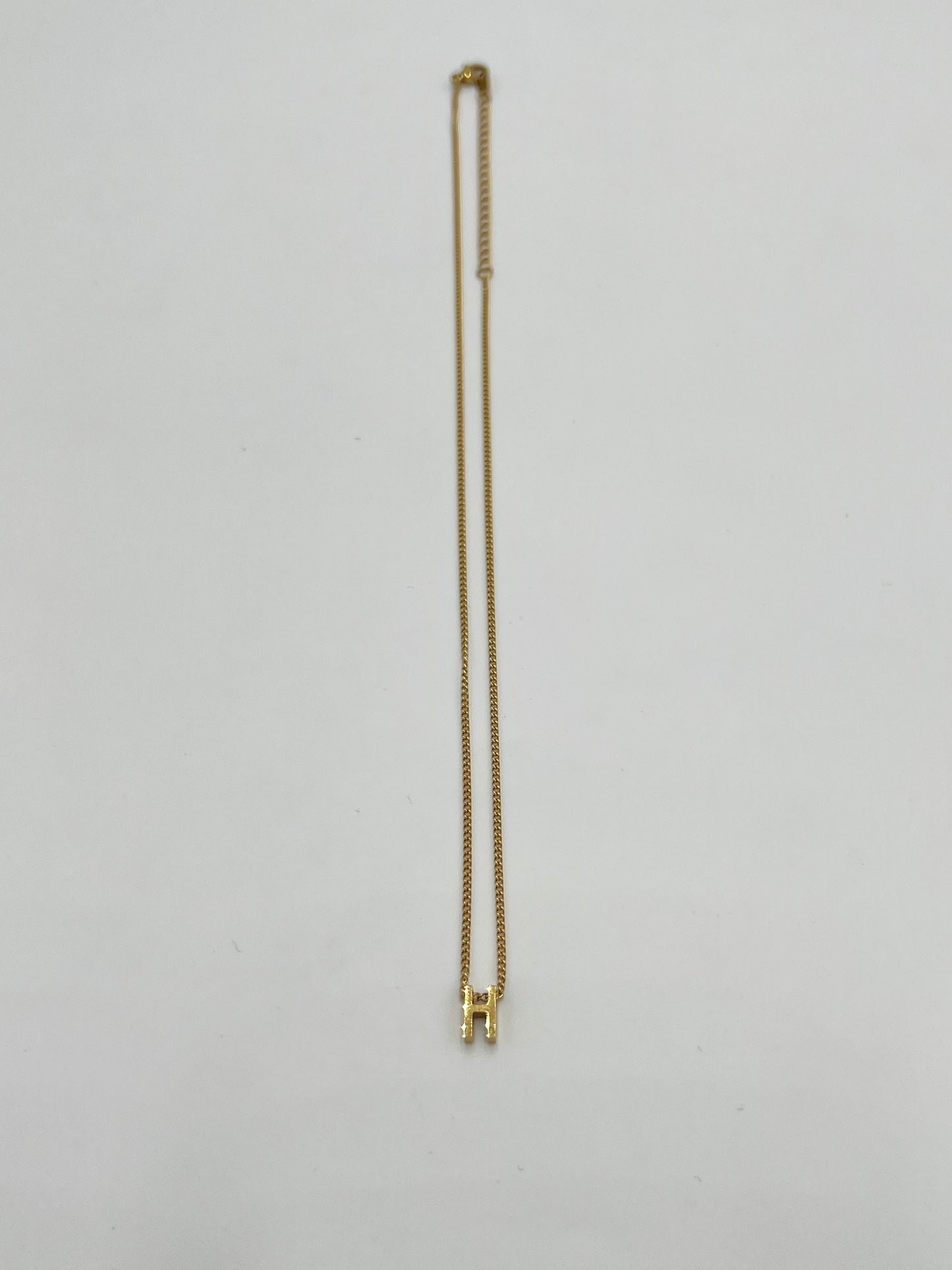 tres ［サージカルステンレス］Initial Necklace (Gold) 4