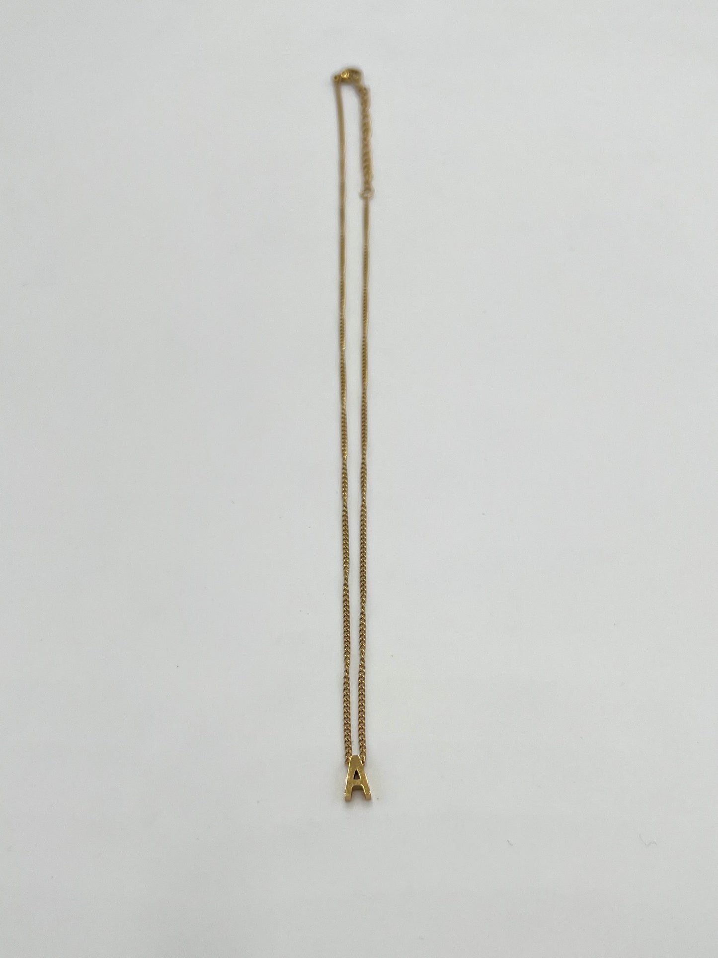 tres ［サージカルステンレス］Initial Necklace (Gold) 3