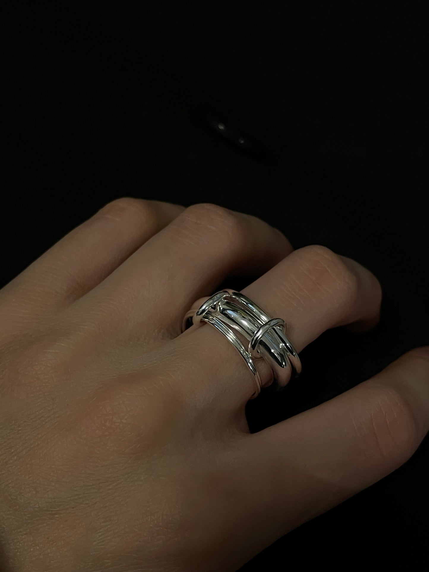 tres ［Silver925］Layard Ring (Silver) 3