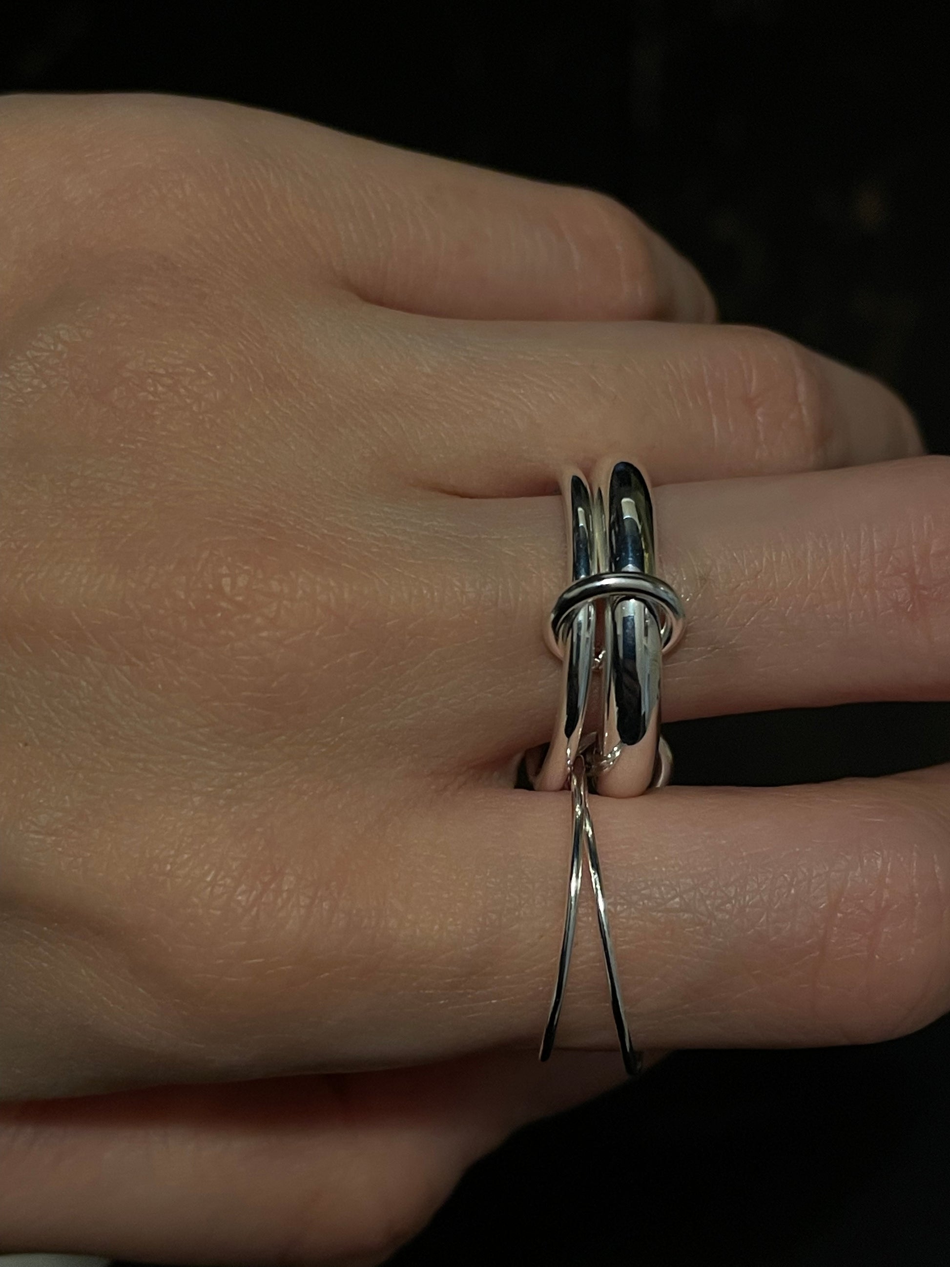 tres ［Silver925］Layard Ring (Silver) 4